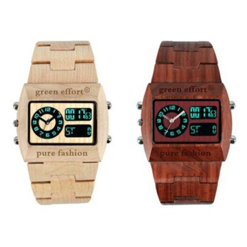 2015fashion aus Holz digitale Armbanduhr (HL-CD004)